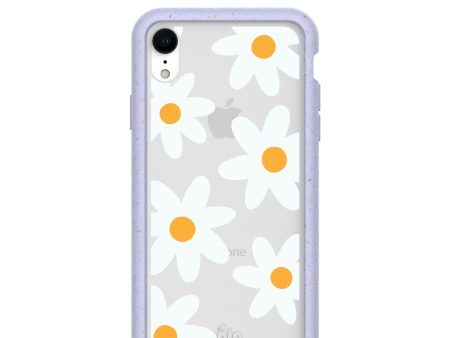 Clear Daisy iPhone XR Case With Lavender Ridge Online now