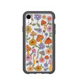 Clear Shrooms and Blooms iPhone XR Case With Black Ridge Discount