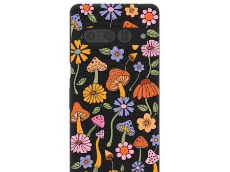 Black Midnight Shrooms Google Pixel 7 Pro Case Online now