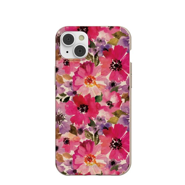 Seashell Painted Petals iPhone 14 Plus Case with MagSafe Module Discount