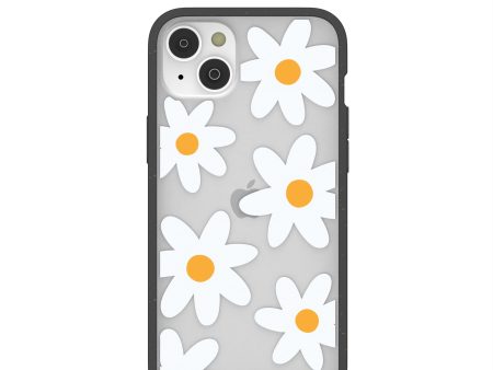 Clear Daisy iPhone 14 Plus Case With Black Ridge Hot on Sale