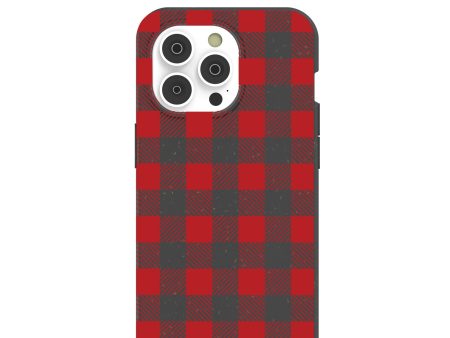 Black Flannel iPhone 14 Pro Case with MagSafe Module For Discount