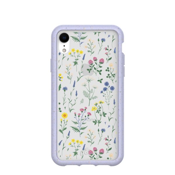 Clear Shadow Blooms iPhone XR Case With Lavender Ridge For Sale