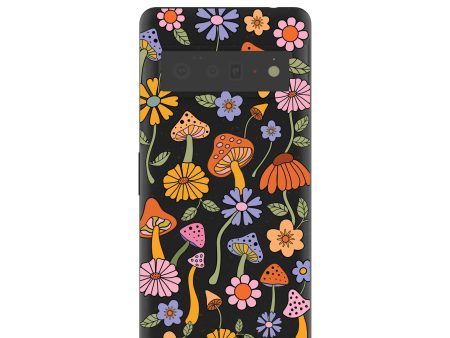 Black Midnight Shrooms Google Pixel 6 Pro Case Online Sale