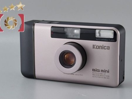 Excellent!! Konica BiG mini BM-301 Silver 35mm Point & Shoot Film Camera For Cheap