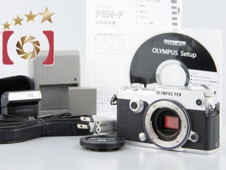 Excellent!! Olympus PEN-F Silver 20.3 MP Digital Mirrorless Camera Discount