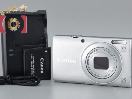 Very Good!! Canon PowerShot A4000 IS Silver 16.0 MP Digital Camera on Sale