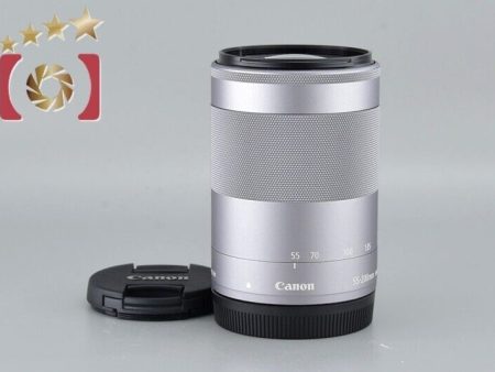 Excellent!! Canon EF-M 55-200mm f 4.5-6.3 IS STM Silver on Sale