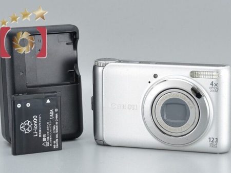 Very Good!! Canon PowerShot A3100 IS Silver 12.1 MP Digital Camera For Cheap