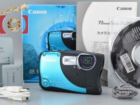 Canon PowerShot D20 Blue 12.1 MP Waterproof Digital Camera w Box For Sale