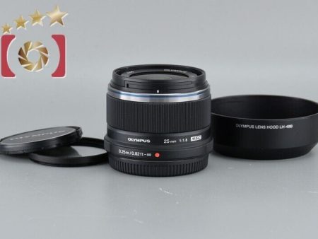 Excellent!! Olympus M.ZUIKO DIGITAL 25mm f 1.8 Black Online Sale