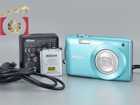 Excellent!! NIkon COOLPIX S3300 Mint Green 16.0 MP Digital Camera on Sale