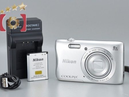 Excellent!! Nikon COOLPIX S3700 Silver 20.0 MP Digital Camera Online Sale