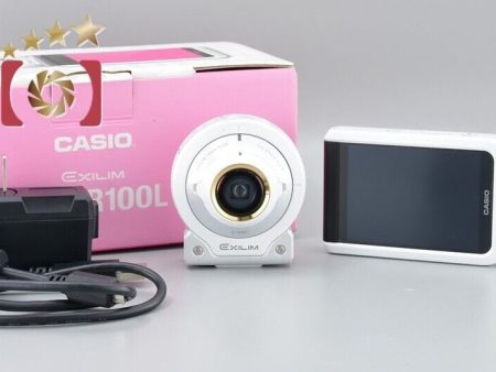 Excellent!! CASIO EXILIM EX-FR100L White 10.2 MP Digital Camera Cheap