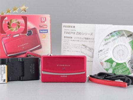 Excellent!!  Fujifilm FinePix Z90 Red 14.0MP Digital Camera Online Sale