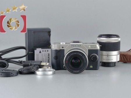 Very Good!! PENTAX Q7 Silver 12.4 MP Digital Camera Double Lens Kits Online now