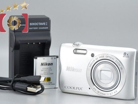 Excellent!! Nikon COOLPIX A300 Silver 20.1 MP Digital Camera Sale